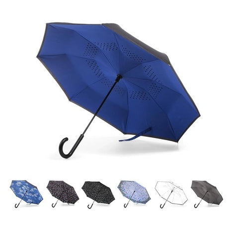 Totes Auto Reverse Windproof Umbrella