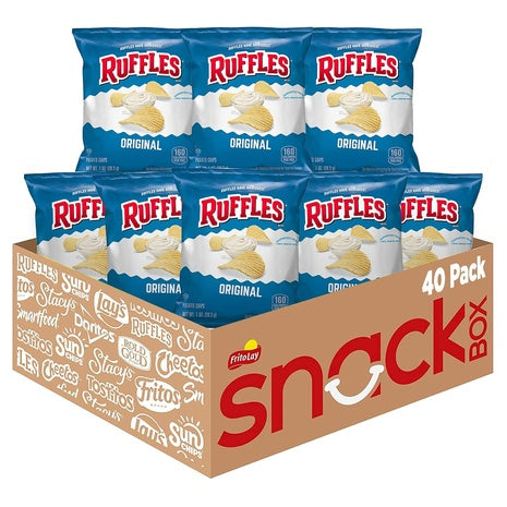 40 Bags of Ruffles Original Potato Chips