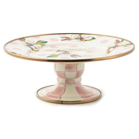 Wildflowers Pink Mini Pedestal Platter