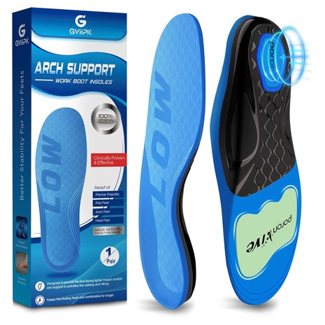 Unisex 280+lbs Plantar Fasciitis High Arch Support Insole