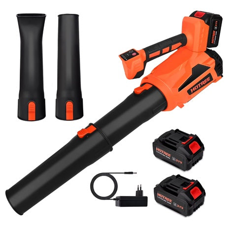 HOTREE Cordless 6 Speed Electric Leaf Blower With 2-2.0Ah Batteries