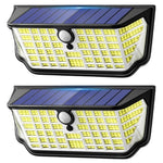 2-Pack TuyLuxe 4500LM Solar Motion Sensor Flood Lights