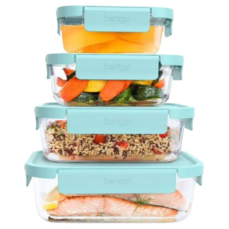 8-Piece Bentgo Leak-Proof Glass Food Storage Set
