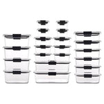 Set Of 22 (44-Pieces) Rubbermaid Brilliance BPA Free Containers W/Lids