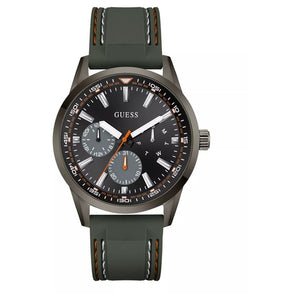 Guess Men's Green Gunmetal Multi Function Watch