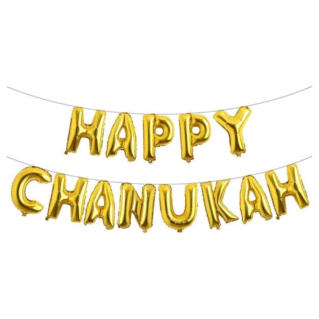 Happy Chanukah Balloon Banner