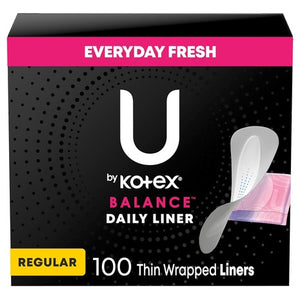 100 U by Kotex Balance Daily Liners