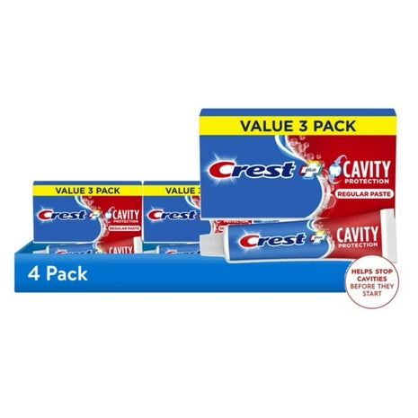 12-Pack 5.7-Oz Crest Plus Cavity Protection Toothpaste