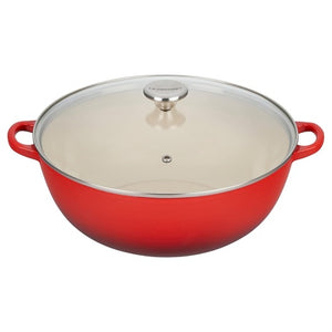 Le Creuset 7.5 Qt Enameled Cast Iron Chef's Oven with Glass Lid