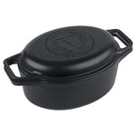 Victoria 6 Qt Cast Iron Oval Dutch Oven & Skillet