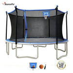 14-Ft Sportspower BouncePro Trampoline with Basketball