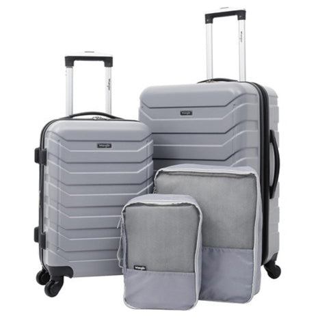 4-Piece Wrangler Miami Luggage And Packing Cubes Set