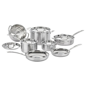 Cuisinart 12-Piece MultiClad Pro Stainless Steel Cookware Set
