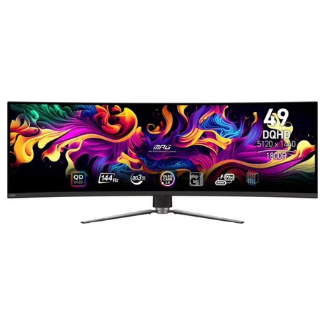 49" MSI MPG 491CQP QD-OLED 144Hz 0.3ms HDR Curved Gaming Monitor