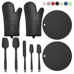 Oven Mitts, Hot Pads & 5 Spatulas