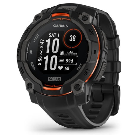 Garmin Instinct 3 Rugged Outdoor GPS Smartwatch w/ Metal-Reinforced Bezel & Flashlight