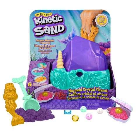 Kinetic Sand Mermaid Crystal Playset