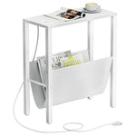 Narrow Side Table w/ Charging Station