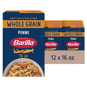 12-Boxes of Barilla Whole Grain Penne Pasta