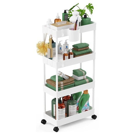 7.1" X 15" X 36" 4-Tier LEHOM Rolling Utility Cart
