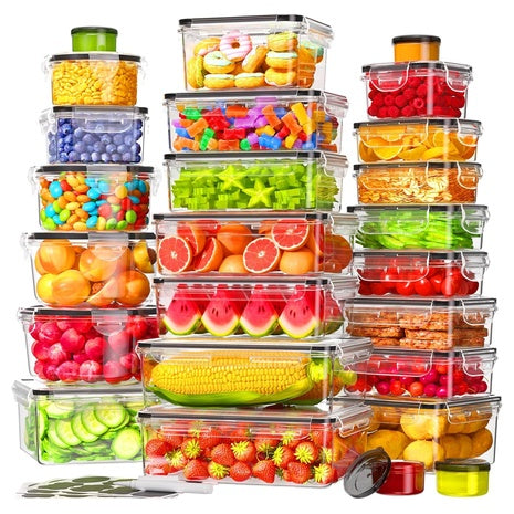 50-Piece Airtight Food Storage Container Set with Lids