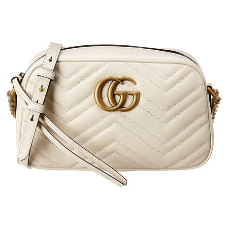Gucci Women's GG Marmont Small Matelasse Leather Crossbody Camera Bag