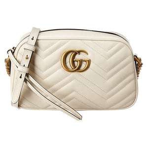 Gucci Women's GG Marmont Small Matelasse Leather Crossbody Camera Bag