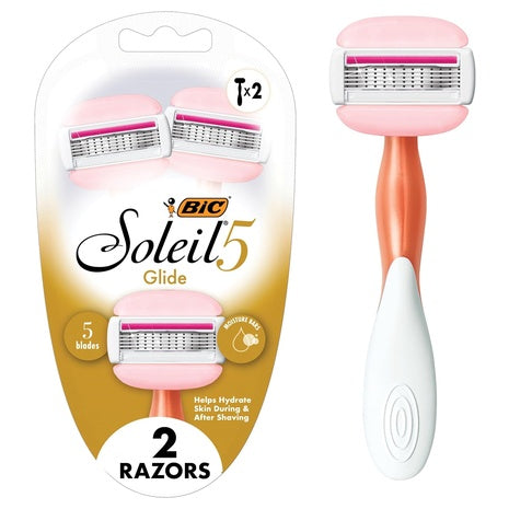 2-Count BIC Soleil Balance Women's Disposable Razor With 5-Blades
