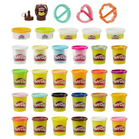34 Piece Play-Doh Kitchen Creations Cook 'n Colors Refill Variety Pack