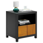 Mid-Century Modern Madia Fully Assembled Wood Nightstand