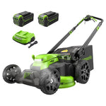 Greenworks 40V 25" Brushless Cordless (Self-Propelled) Lawn Mower W/ Batteries & Charger