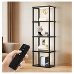 Tall Display Shelf Floor Lamp w/ Dimmable LED