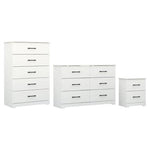 Bedroom Furniture Bundle (6-Drawer Dresser, 5-Drawer Dresser & 2-Drawer Nightstand)