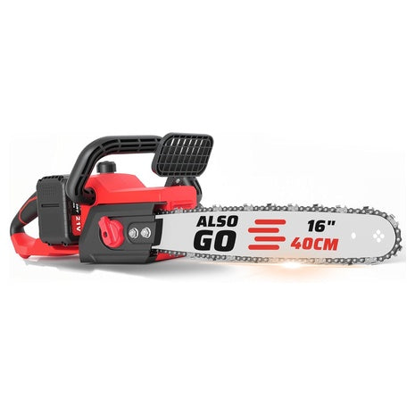 ALSO GO 16'' Cordless 42V Brushless Electric Chainsaw W/ 2 X 3.0Ah Batteries