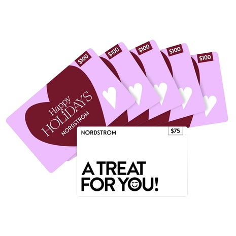 5 $100 + 1 $75 Nordstrom eGift Cards