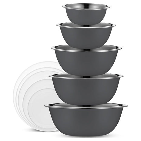 10-Piece Stainless Steel Mixing Bowl Set