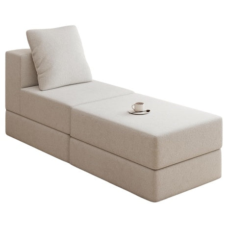 Modular Boneless Cloud Sectional Sofa With Ottoman