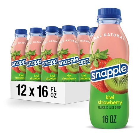 12 Bottles Snapple Kiwi Strawberry