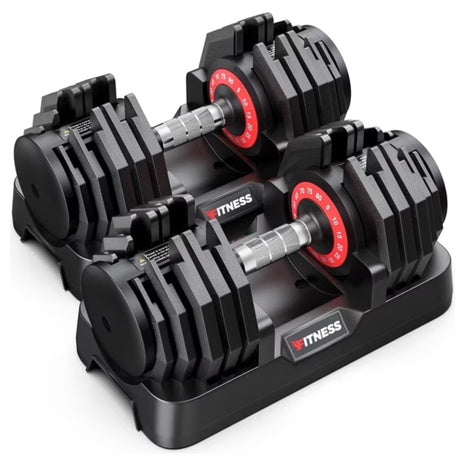 GIKPAL 160LB (80lbsx2) Adjustable Dumbbells Set