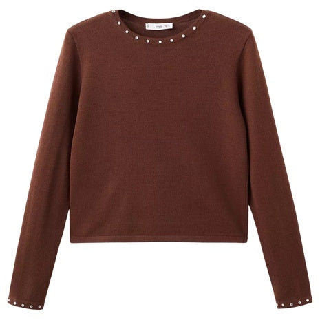 Mango Women's Studded Knitted Sweater