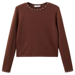 Mango Women's Studded Knitted Sweater