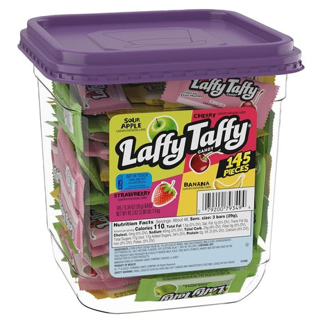 145 Pieces of Laffy Taffy Candy, Assorted Fruit Flavors