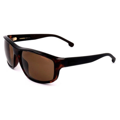 Carrera Men's 61mm Polarized Brown Rectangular Sunglasses