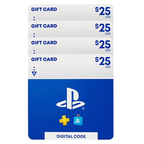 4 $25 PlayStation eGift Cards