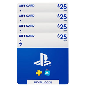 4 $25 PlayStation eGift Cards