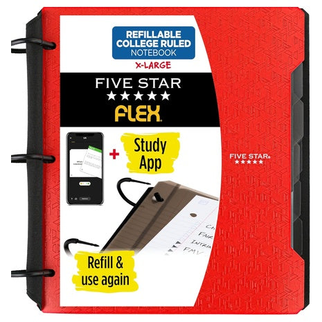 Five Star Flex Refillable Notebook + Study App