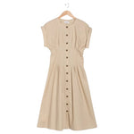 Calvin Klein Women's Pintuck Fit And Flare Shirtdress