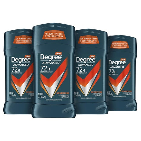 4-Pack 2.7-Oz Degree Advanced Men's Antiperspirant Deodorant