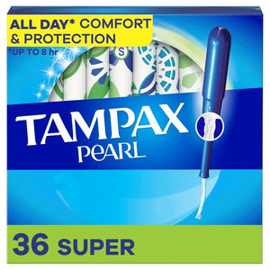 36 Tampax Pearl Super Absorbency Tampons