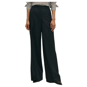 Women's Wool Flannel High Waisted Wide Leg Pant